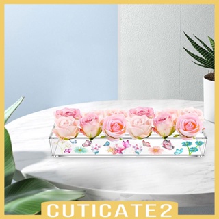 [Cuticate2] แจกันดอกไม้อะคริลิค ทรงสี่เหลี่ยม สําหรับตกแต่งงานแต่งงาน