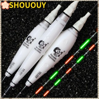 SHOUOUY ทุ่นลอยน้ําอิเล็กทรอนิกส์ มีไฟ LED สําหรับตกปลา