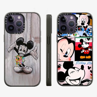 เคสโทรศัพท์มือถืออะคริลิค แบบแข็ง เนื้อแมตต์ ลายการ์ตูนมิกกี้เมาส์ ของแท้ สําหรับ iPhone 11 12 13 14 Pro Max