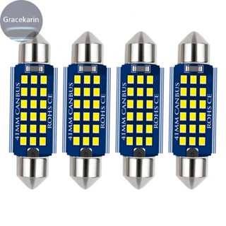 หลอดไฟ LED 41 มม. ความสว่างสูง สําหรับภายในรถยนต์ แพ็คละ 4 ชิ้น