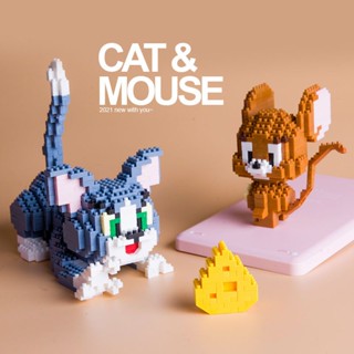 พร้อมส่ง บล็อกตัวต่อเลโก้ รูปดิสนีย์ Tom Cat และหนู ไมโครไดอะมอนด์ ของเล่นสําหรับเด็ก