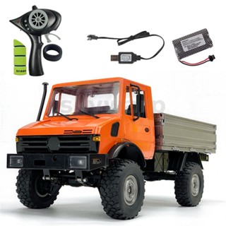 Ldrc 1201 1/12 2.4G RWD รถบังคับ Unimog 435 U1300RC เฟืองท้ายล็อคเกียร์กล่องเกียร์ LED ไฟปีนเขา รถบรรทุก