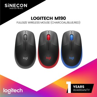 Logitech เมาส์ไร้สาย M190 Full-Size Wireless Mouse