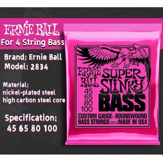 Ernie Ball สายเบสไฟฟ้า ชุบนิกเกิล 4-5 2824 2833 2832 2834 2836