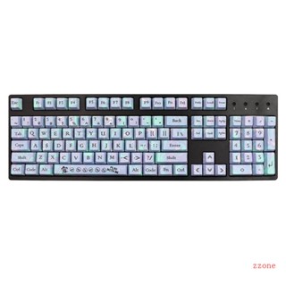 Zzz ปุ่มกดคีย์บอร์ด OEM Profile ANSI PBT DyeSubb 112 ชิ้น