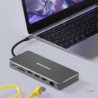 Zzz 8 in 1 ฮับ USB Type C ส่งสัญญาณเร็ว