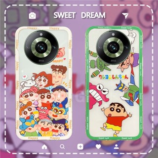 ขายดี เคสโทรศัพท์มือถือใส แบบนิ่ม ลายการ์ตูนชินจัง กันกระแทก สําหรับ Realme11 Realme 11 Pro Plus 2023 Realme11Pro+ Realme11Pro