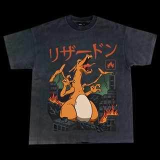 【HOT】ส์เสื้อยืดแขนสั้น พิมพ์ลายการ์ตูนโปเกม่อน Jenny Turtle Wonderful Frogสะดวกสบายและระบายอากาศ