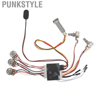 Punkstyle Guitar Prewired Harness  3 Way Wiring Dual Potentiometer Noise Reduction for Indoor Playing