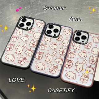 Casetify【gula dots the party】เคสโทรศัพท์มือถืออะคริลิคใส กันกระแทก ลายดอกกุหลาบแห้ง สําหรับ iPhone 11 12 13 14 Pro Max