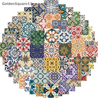 Goldensquare สติกเกอร์ ลายกระเบื้องอิฐ กราฟฟิตี้ สไตล์วินเทจ สําหรับติดตกแต่งสมุดไดอารี่ แล็ปท็อป โน้ตบุ๊ก DIY 62 ชิ้น