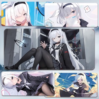 Plana mouse pad Black Arona Blue Archive desk pad oversized lock edge Azure keyboard pad anime around แผ่นรองเมาส์ คีย์บอร์ด ลายอะนิเมะ