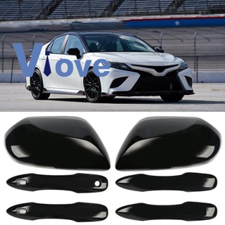 ฝาครอบกระจกมองข้าง และฝาครอบมือจับประตู อุปกรณ์เสริม สําหรับ Toyota Camry 2018 2019 2020 2021 2022 2023