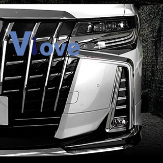 แถบไฟตัดหมอก โครเมี่ยม ติดกันชนหน้า สําหรับ Toyota Alphard 30 Series