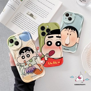 เคสโทรศัพท์มือถือแบบนิ่ม ลายการ์ตูนชินจัง 3D ขอบโค้ง หลากสี สําหรับ Realme C53 C15 C55 C35 9i 5 7i 5i 6i 5s C31 C21Y C12 C25 C11 C25Y C20 C25s C33 C30 C17 C3 C2 C21 C20A C1