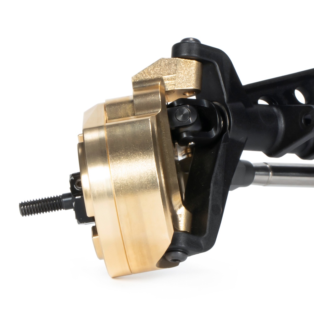 แผ่นครอบพวงมาลัย ทองเหลือง สําหรับอัพเกรดรถไต่หินบังคับ 1/10 Axial Capra SCX10 III