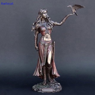 ใหม่ รูปปั้นเรซิ่น รูปข้าวสาลี Morrigan The Celtic Goddess Of Battle With Crow &amp; Statue