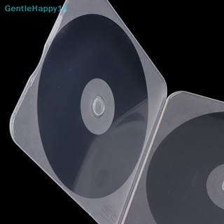 Gentlehappy กล่องพลาสติกใส ทรงสี่เหลี่ยม แบบหนา สําหรับใส่แผ่น CD DVD 10 ชิ้น