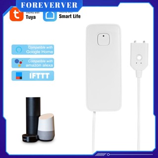 WiFi Smart Water Leak Sensor เครื่องตรวจจับระดับน้ำ Overflow Alarm Phone APP Real Time Remote Monitoring Support Voice Control Multi Scenarios Application fore