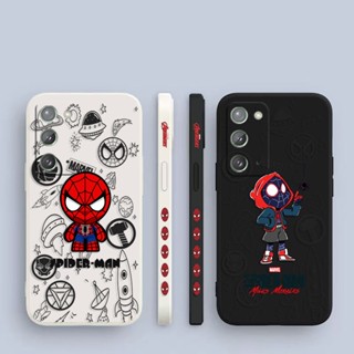 เคสโทรศัพท์มือถือ พิมพ์ลาย The Avengers Miles Spiderman มีลายด้านข้าง สําหรับ Samsung Galaxy Note 20 10 9 8 J8 J7 J6 J5 J4 M62 M53 M52 M51 M33 M31 M30 M21 M20 M10 S Ultra Plus Lite Prime 5G