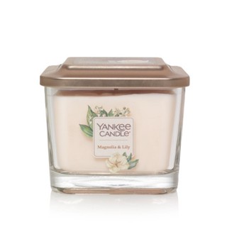 Well Living Medium Square Candle Magnolia/Lily