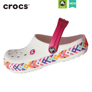 Crocs รองเท้าแตะ Crocs กันลื่น ของแท้ เหมาะกับเดินชายหาด แฟชั่นสําหรับผู้หญิง