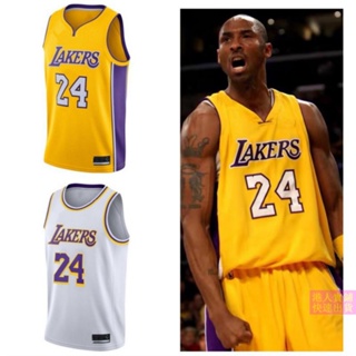 ⛹️‍♂️เสื้อกีฬาบาสเก็ตบอล ปักลาย Nba Lakers 24 Kobe 23 James สวมใส่สบาย สําหรับผู้ชาย