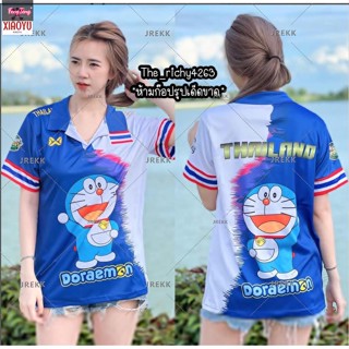 เสื้อโปโลโดราเอมอนสุดฮอต สวมใส่สบายและไม่เป็นเทรนด์สำหรับผู้ชายและผู้หญิง (ในสต็อก)