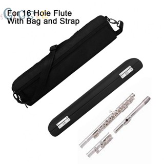 ⭐READY STOCK ⭐Flute Storage Box 16 Hole Flute Black Set Storage Box With Bag And Strap