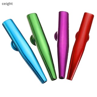 [ceight] ใหม่ Kazoo ไดอะแฟรมขลุ่ยโลหะ พร้อมขลุ่ย 6 สี สําหรับเด็ก คู่รักดนตรี