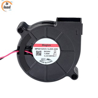 【IS】พัดลมระบายความร้อน แบริ่งคู่ ไฮดรอลิค 5015 Dc 24v 0.1a 6000rpm 4.8CFM อุปกรณ์เสริม สําหรับเครื่องพิมพ์ 3d