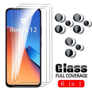 ฟิล์มกระจกนิรภัยกันรอยหน้าจอกล้อง HD 6To2 สําหรับ Xiaomi Redmi 12 4G 6.79 นิ้ว Redmy Readme Radmi 12 2023 Redmi12