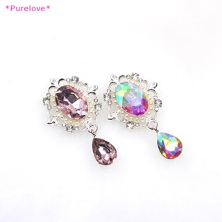 Purelove&gt; ใหม่ เข็มกลัดมุก รูปหัวดอกไม้ 50*30 มม. สําหรับตกแต่งผม งานแต่งงาน DIY