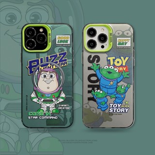 เคสโทรศัพท์มือถือ กันกระแทก ลายการ์ตูนกบ Buzz Lightyear สีสันสดใส สําหรับ iPhone 11 12 13 14 Pro Max