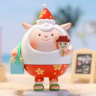 【ของแท้】POPMART Dongdong Sheep Love to Eat Ice Series ตุ๊กตากล่องสุ่ม ของขวัญวันเกิด วันหยุด สําหรับเด็กผู้หญิง