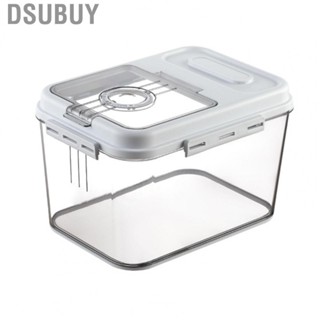 Dsubuy Rice Dispenser Bin  Container Space Saving for Pet  Storage