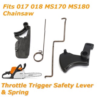 คันเร่งทริกเกอร์ สปริงคันโยกนิรภัย สําหรับเลื่อยยนต์ Stihl MS170 MS180 017 018 ☆สไตล์ตะวันตก