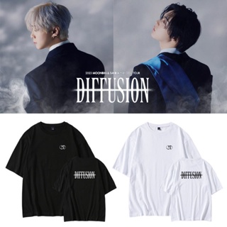 เสื้อยืดแขนสั้นลําลอง คอกลม ผ้าฝ้าย พิมพ์ลาย Kpop ASTRO Moon Bin Yoon Sanha FM DIFFUSION สําหรับผู้ชาย และผู้หญิง