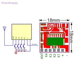 Standhappy ใหม่ โมดูลตัวส่งสัญญาณ RF ไร้สาย 433Mhz 1527 433Mhz