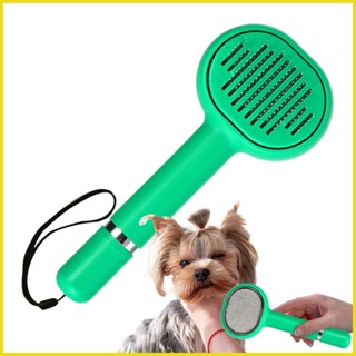 Dog Deshedding Brush Portable Deshedding Tool Removes Knots and Tangled Hair Pet Dog Grooming Rake and Brushes for iadth