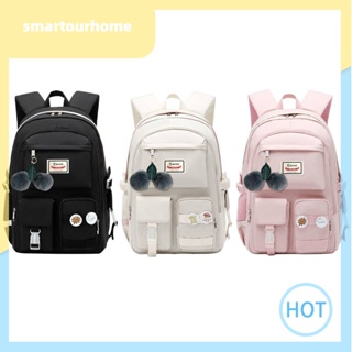 Mochilas กระเป๋าเป้สะพายหลัง กระเป๋านักเรียน ผ้าไนล่อน กันน้ํา ความจุขนาดใหญ่ สําหรับผู้หญิง