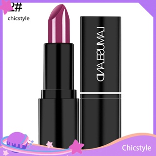 Chicstyle ลิปสติก ลิปบาล์ม เนื้อกํามะหยี่ กันน้ํา ให้ความชุ่มชื้น ติดทนนาน 12 สี