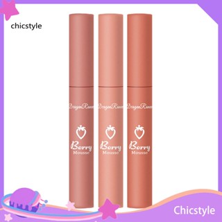 Chicstyle ลิปสติก เนื้อแมตต์ ให้ความชุ่มชื้น ไม่จางหาย สําหรับผู้หญิง 3 ชิ้น