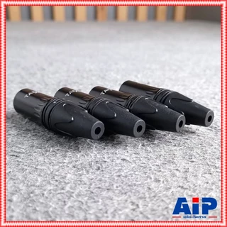 แพ็ค4ตัว TADA GYX-02BK XLR ผู้ สีดำ ปลั๊กแคนนอนตัวผู้ CANNON GYX02BK GYX 02BK เอไอ-ไพศาล