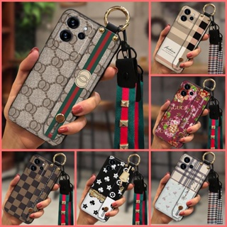 cute Phone Holder Phone Case For Oukitel C32 Fashion Design Lanyard silicone classic Simple protective Durable Wrist Strap Soft