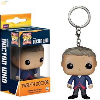 【VARSTR】Funko Pop DOCTOR /WHO Police Box Keychain /Vinyl Action Figure Keyring Doll/