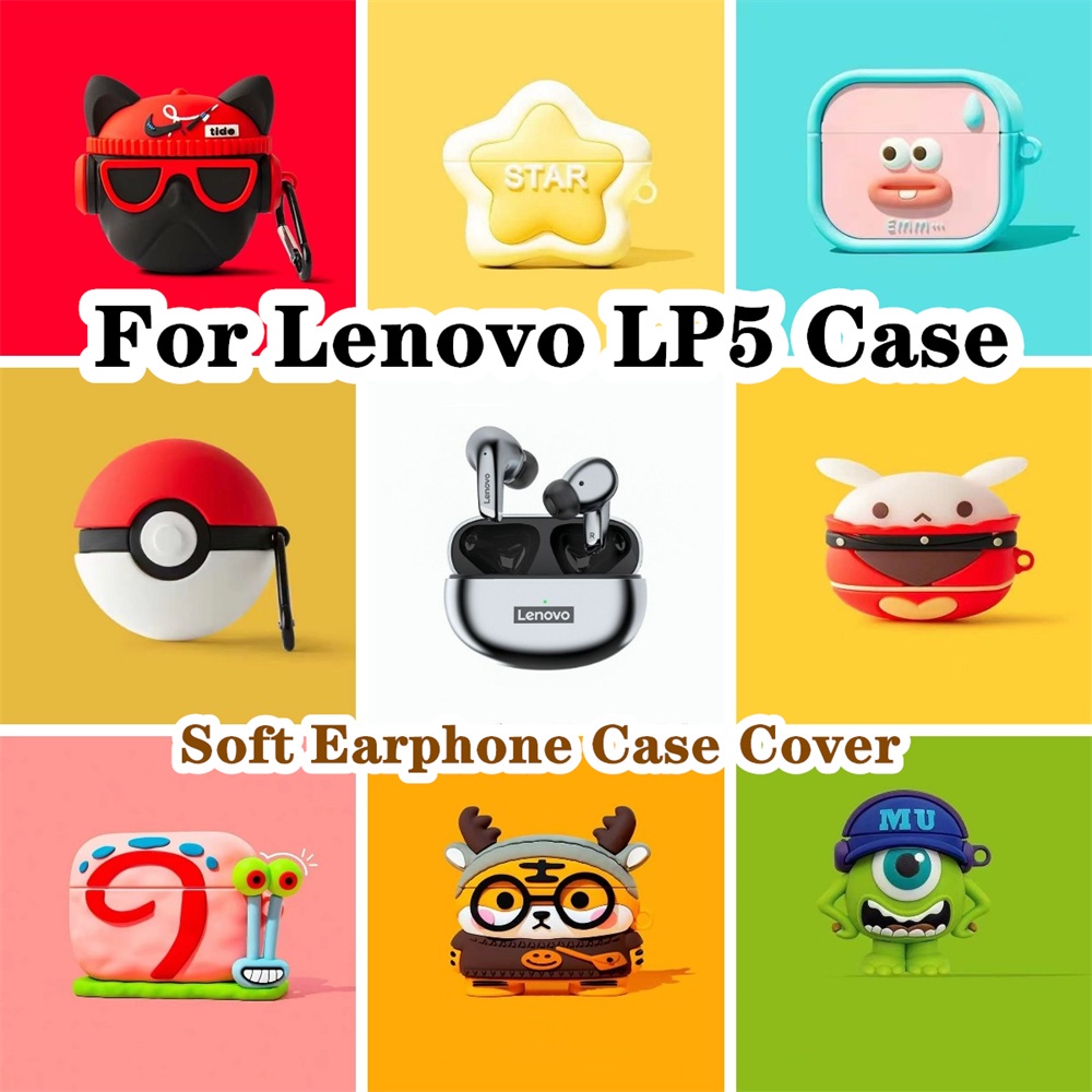 สําหรับ Lenovo LP5 กรณี Anti-fall การ์ตูนซีรีส์สําหรับ Lenovo LP5 ปลอกหูฟังแบบนุ่มฝาครอบ