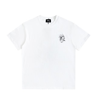 Stussy - เสื้อยืดแขนสั้น พิมพ์ลายคลาสสิก แฟชั่น สําหรับผู้ชาย และผู้หญิง U7Edut