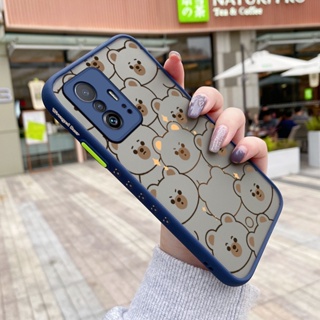 เคสโทรศัพท์มือถือแบบแข็ง ใส บาง กันกระแทก ลายการ์ตูนหมีน่ารัก สําหรับ Xiaomi 12T Pro 11T Pro