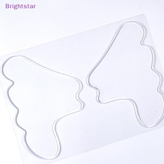 Brightstar แผ่นซิลิโคนกําจัดริ้วรอย ใช้ซ้ําได้ สําหรับดูแลผิวหน้า 1 คู่